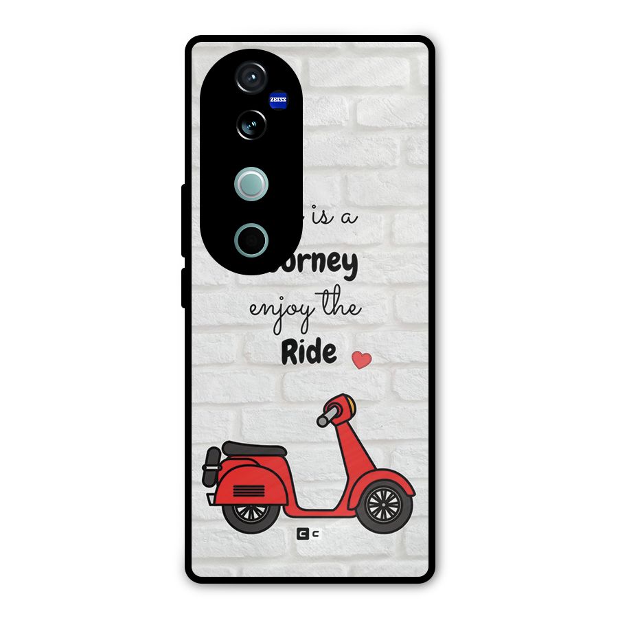 Life Is A Journey Metal Back Case for Vivo V40 Pro