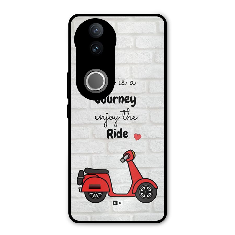 Life Is A Journey Metal Back Case for Vivo V50e