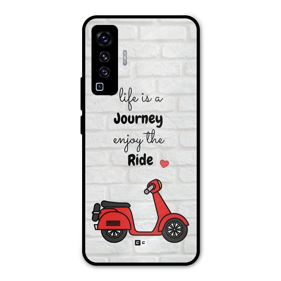 Life Is A Journey Metal Back Case for Vivo X50