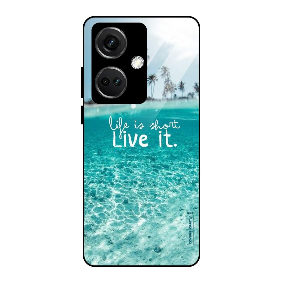 Life Is Short Glass Back Case for OnePlus Nord CE 3 5G