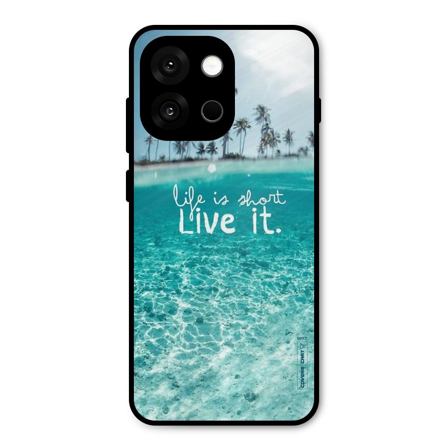 Life Is Short Metal Back Case for OnePlus 13s