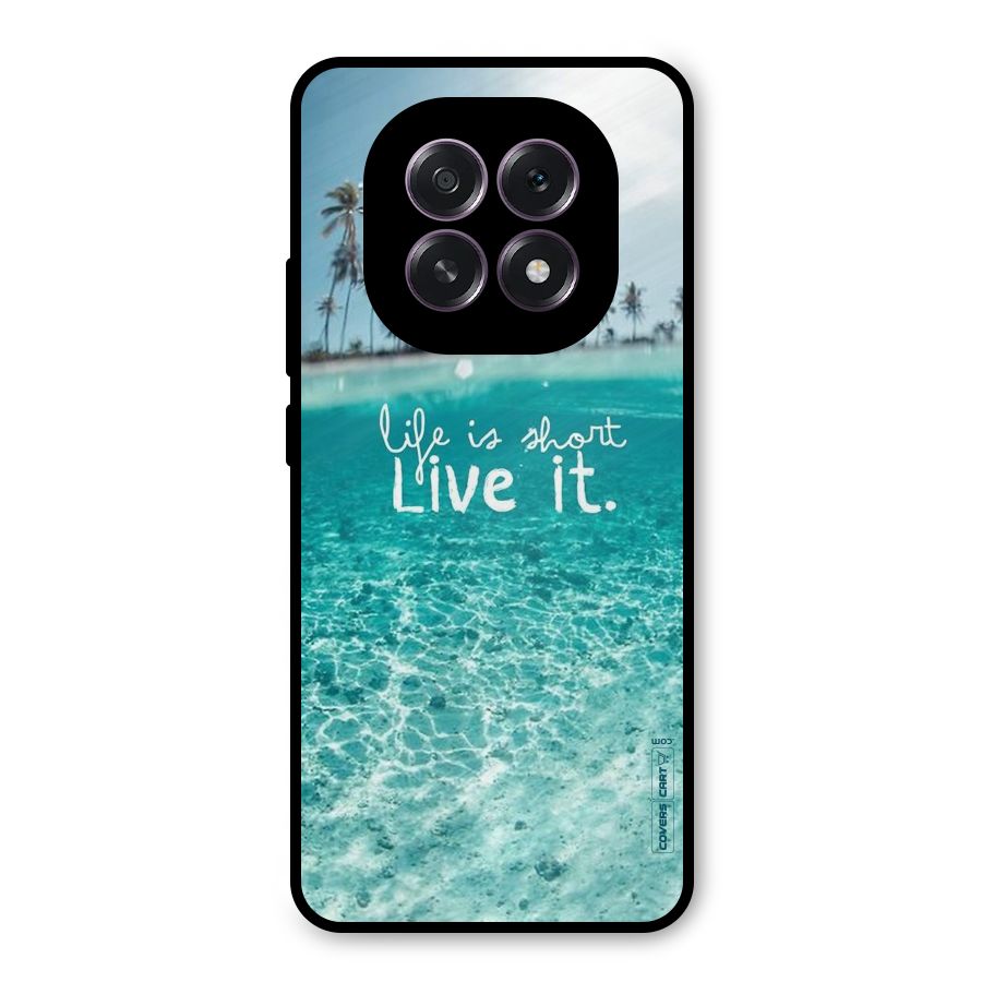 Life Is Short Metal Back Case for Oppo F29