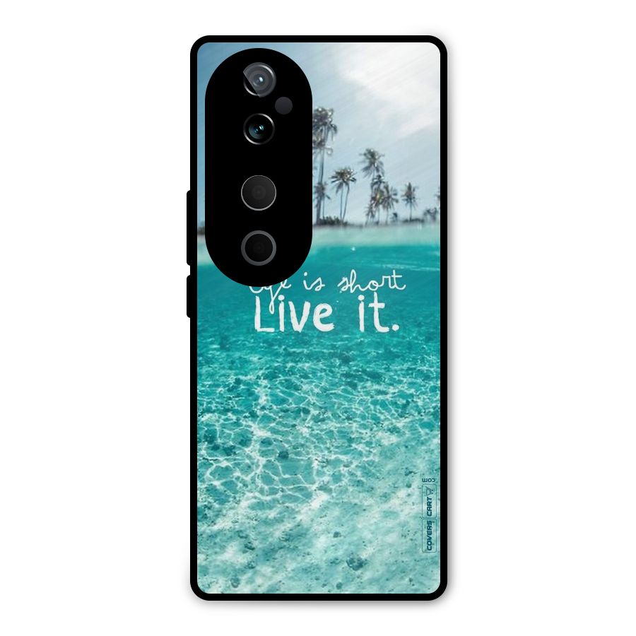 Life Is Short Metal Back Case for Vivo T3 Ultra