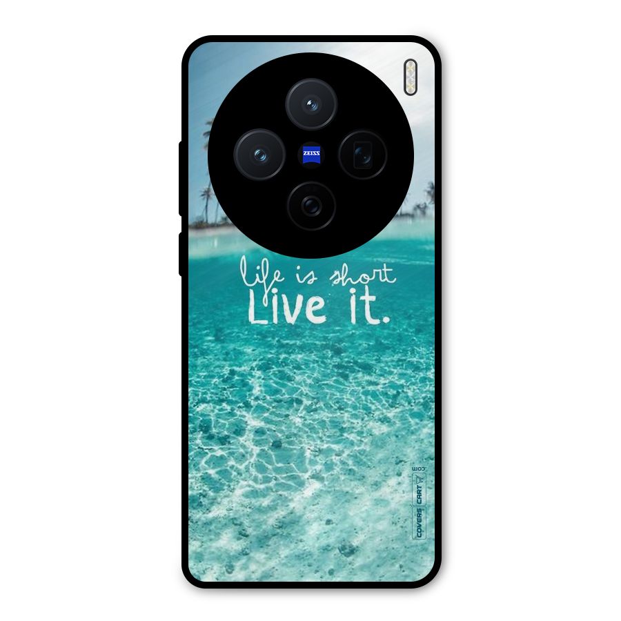 Life Is Short Metal Back Case for Vivo X200