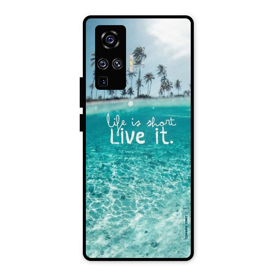 Life Is Short Metal Back Case for Vivo X50 Pro