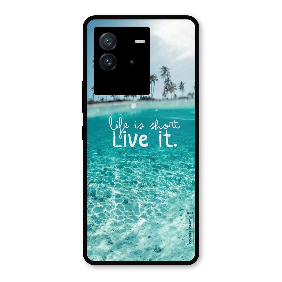 Life Is Short Metal Back Case for iQOO Neo 6 5G