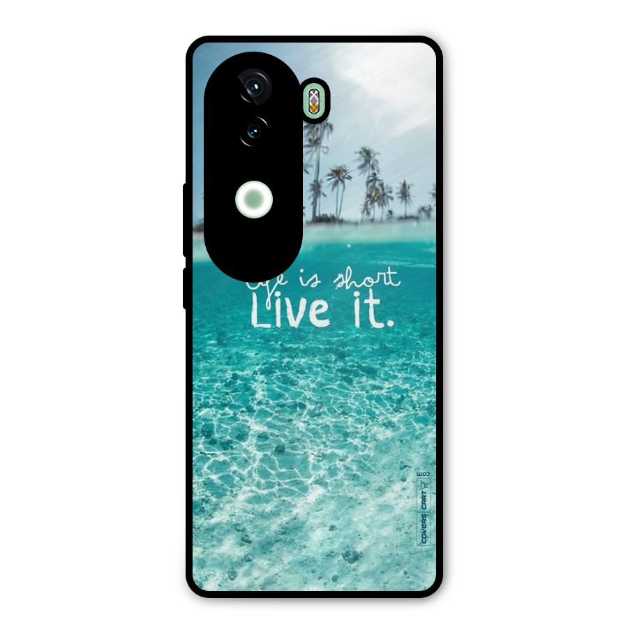 Life Is Short Metal Back Case for iQOO Z9s