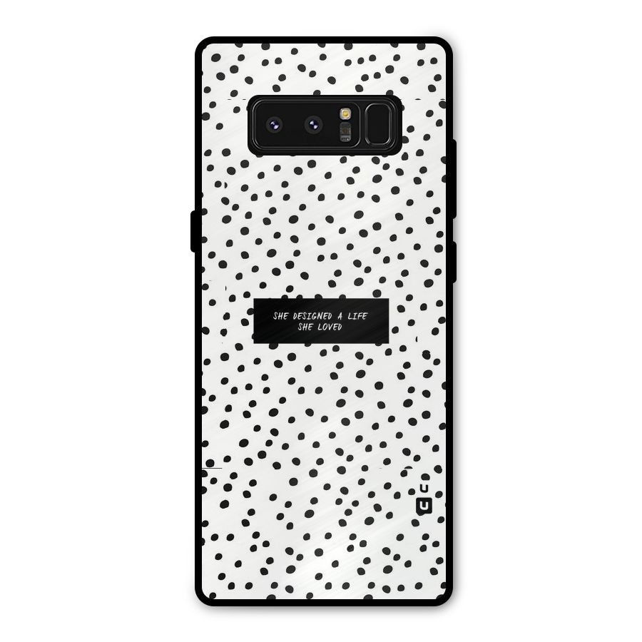 Life Loved Metal Back Case for Galaxy Note 8