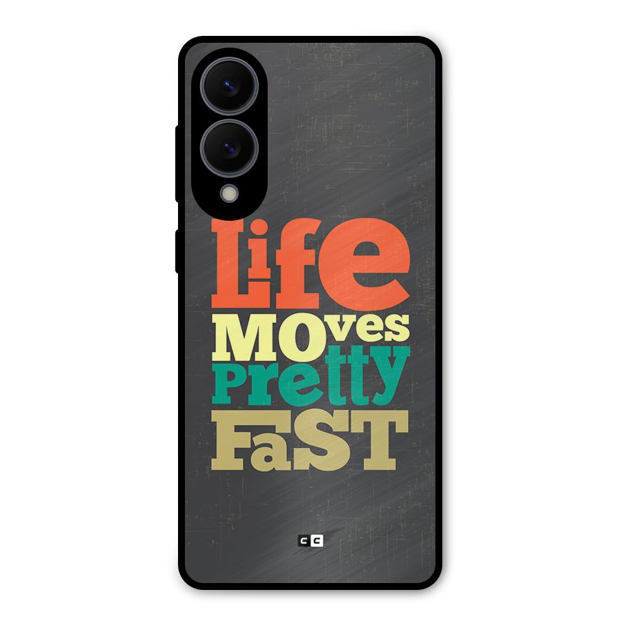 Life Moves Fast Metal Back Case for Galaxy S25 Edge
