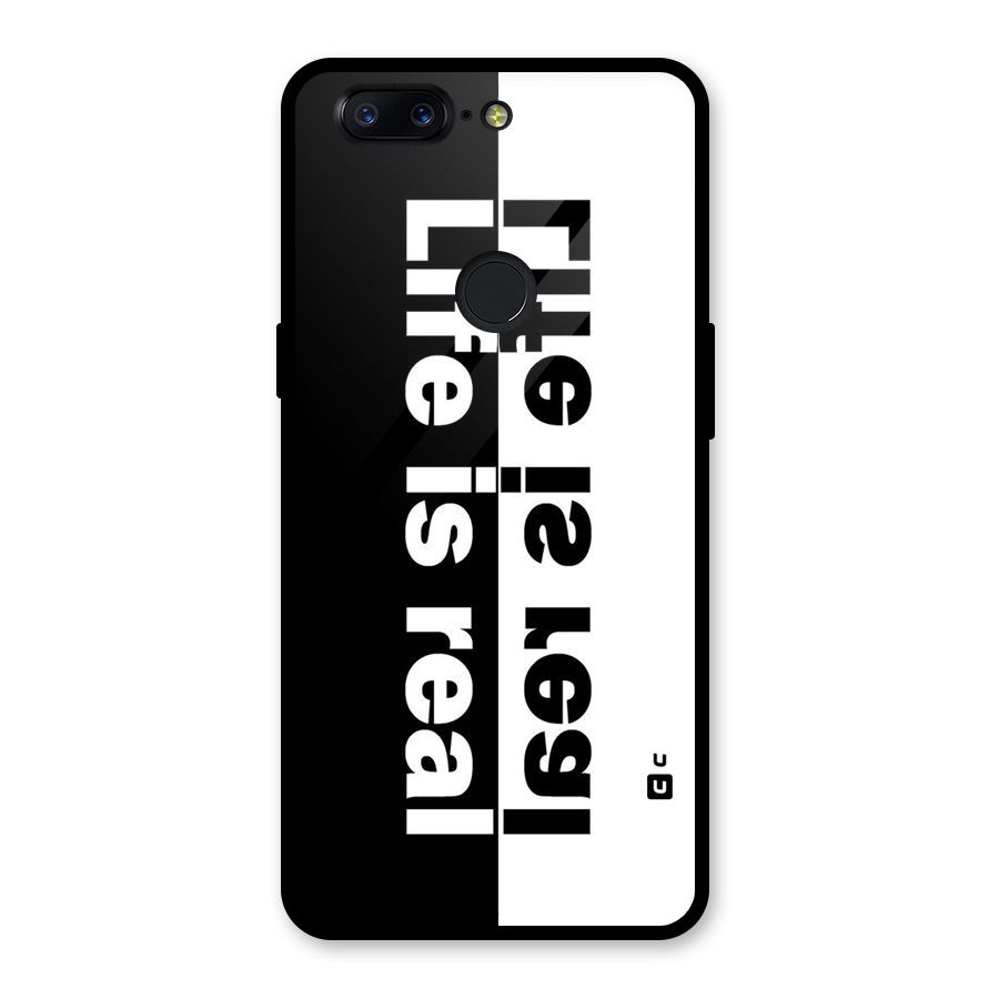 Life Reality Glass Back Case for OnePlus 5T