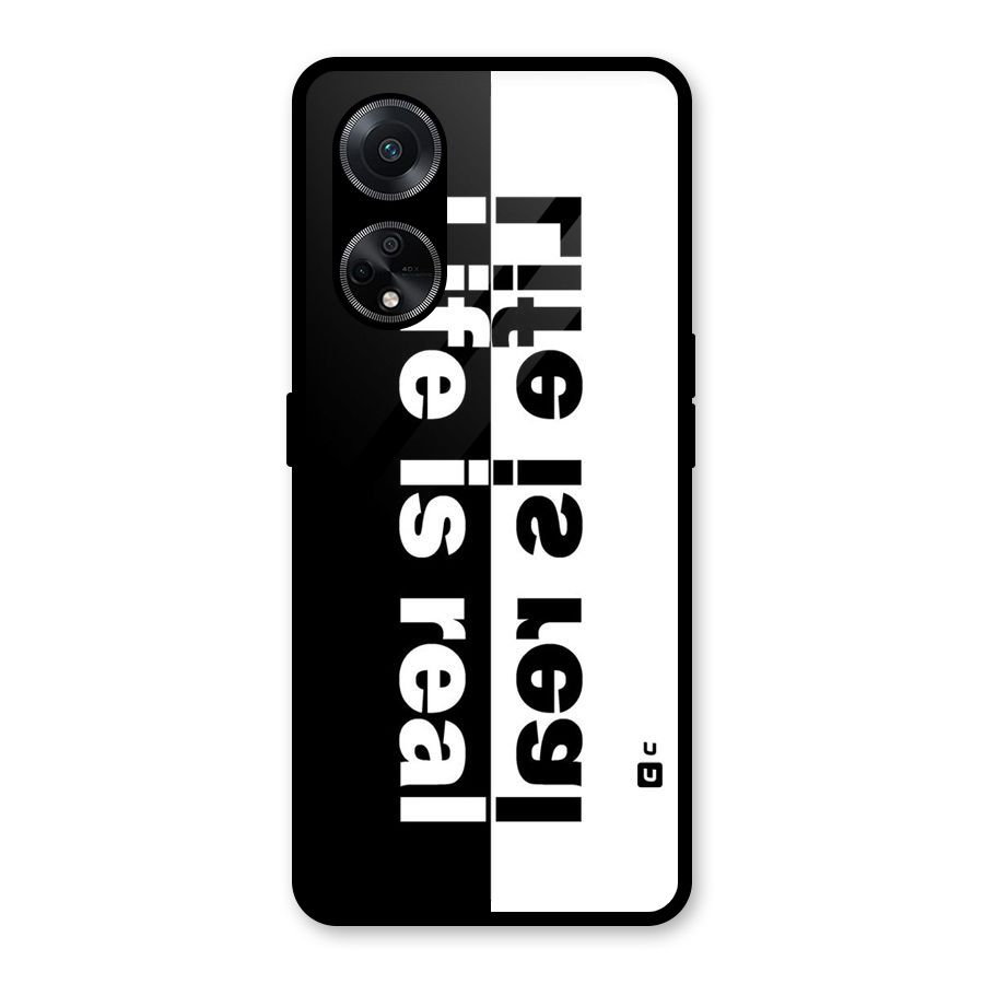 Life Reality Glass Back Case for Oppo F23