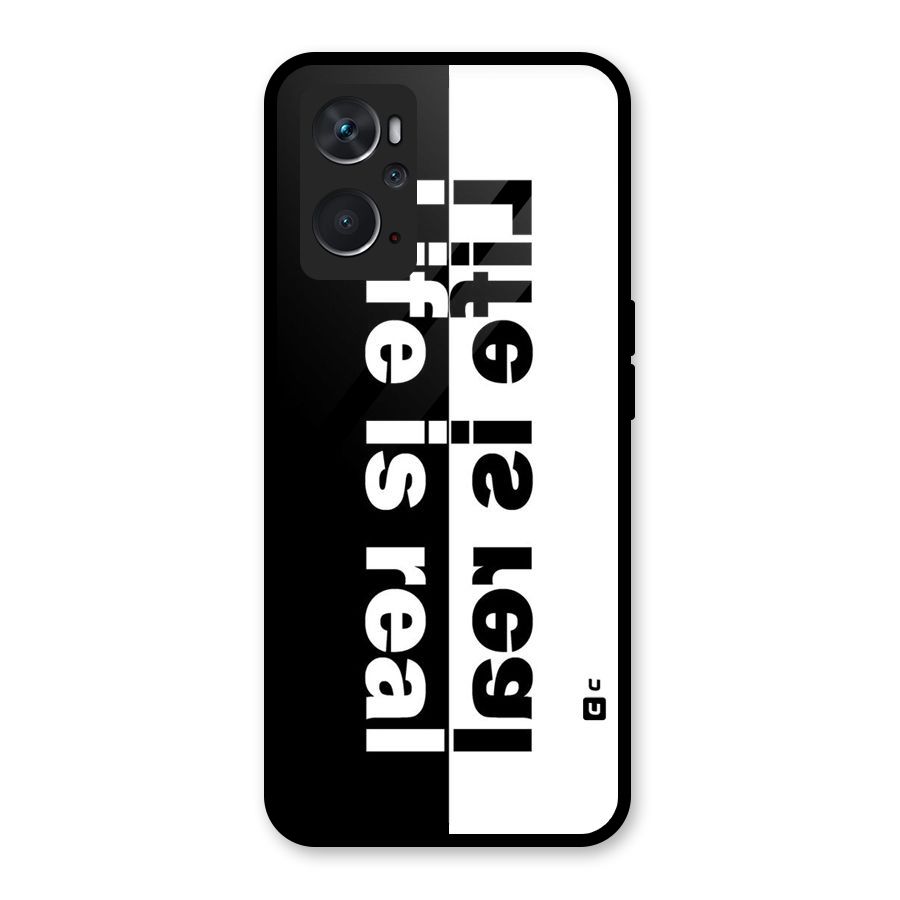 Life Reality Glass Back Case for Oppo K10 4G