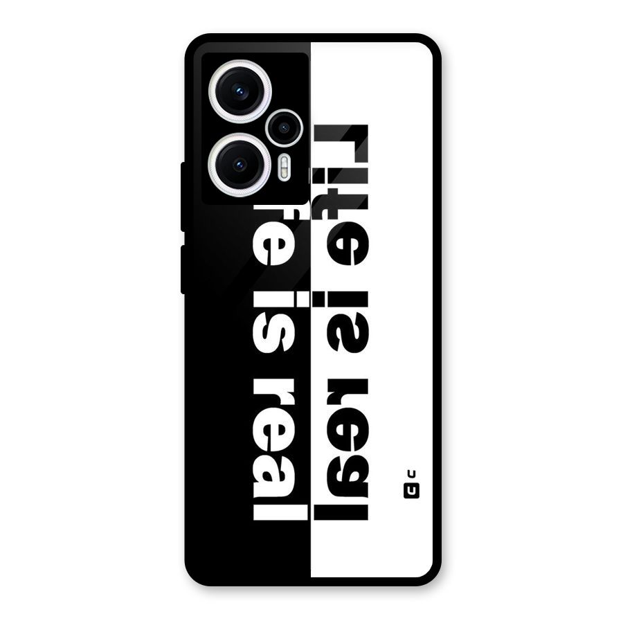 Life Reality Glass Back Case for Poco F5