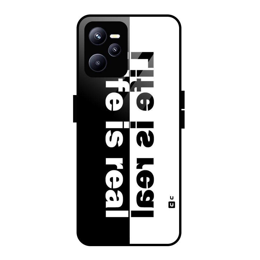Life Reality Glass Back Case for Realme C35