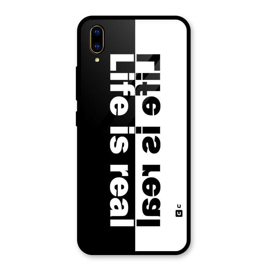 Life Reality Glass Back Case for Vivo V11 Pro