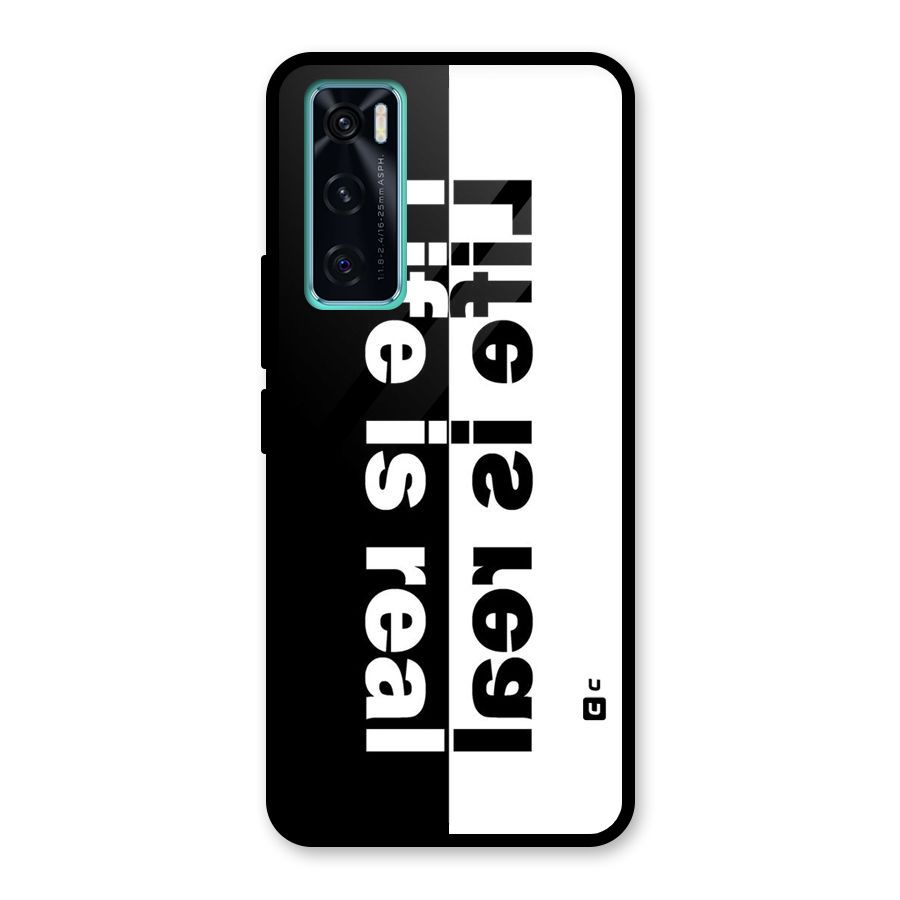 Life Reality Glass Back Case for Vivo V20 SE