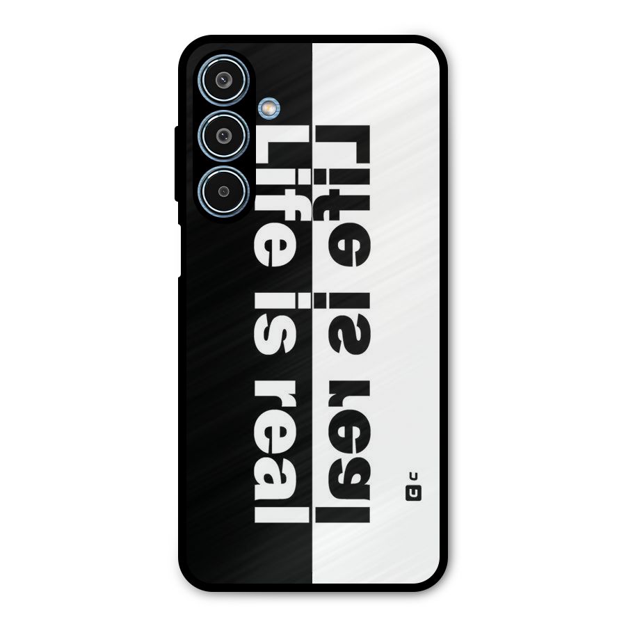 Life Reality Metal Back Case for Galaxy M35