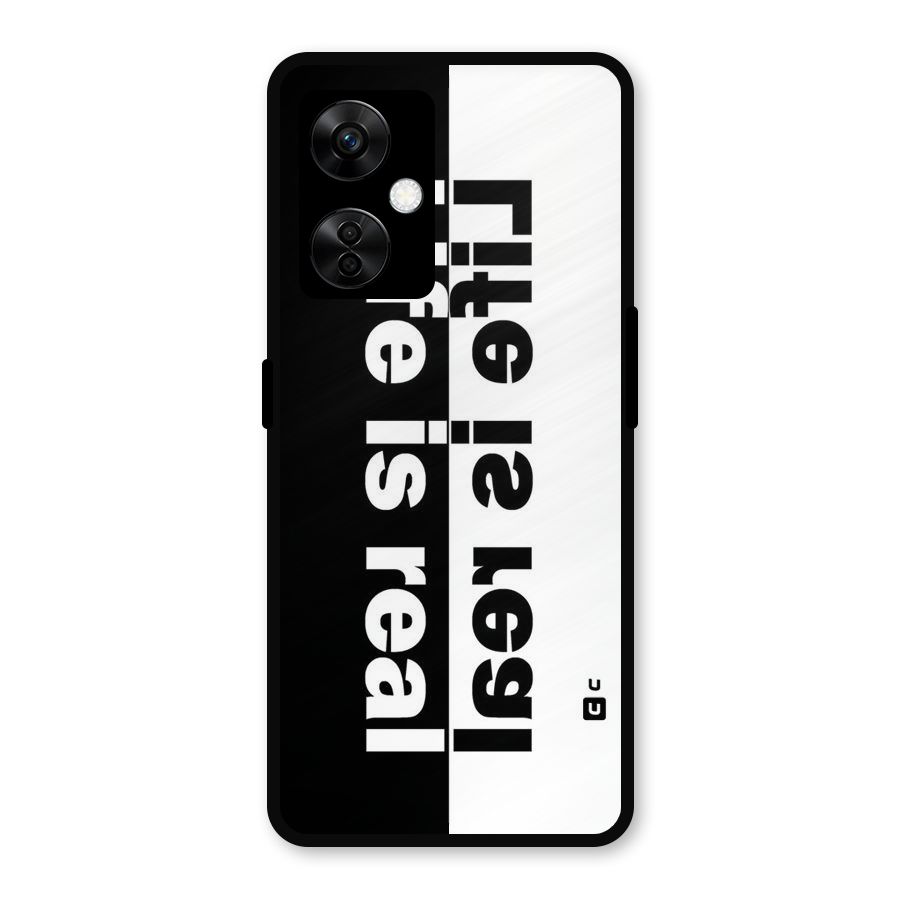 Life Reality Metal Back Case for OnePlus Nord CE 3 Lite