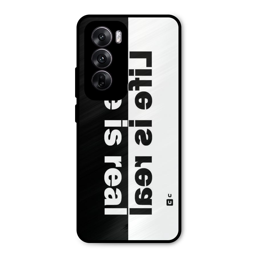 Life Reality Metal Back Case for Oppo Reno12