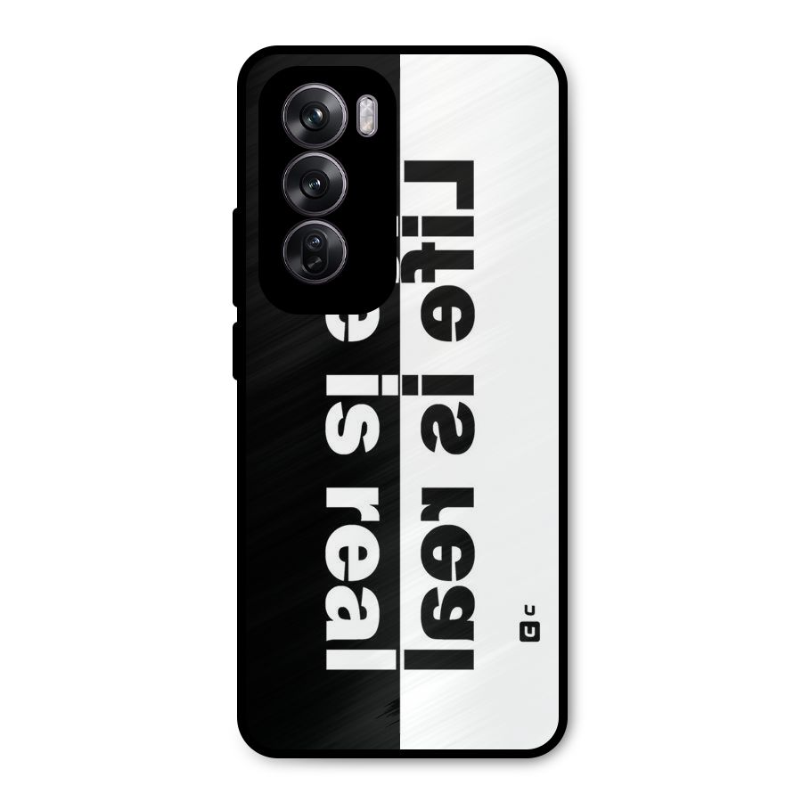 Life Reality Metal Back Case for Oppo Reno12 Pro