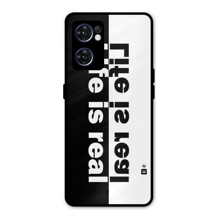 Life Reality Metal Back Case for Oppo Reno7 5G