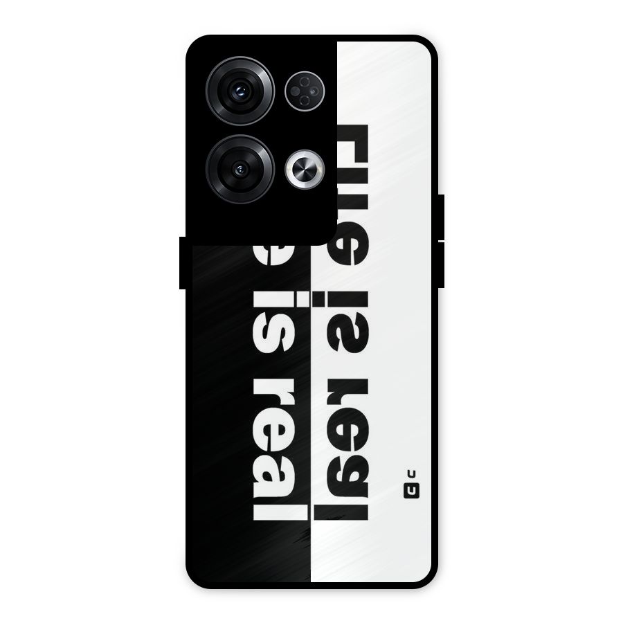 Life Reality Metal Back Case for Oppo Reno8 Pro 5G