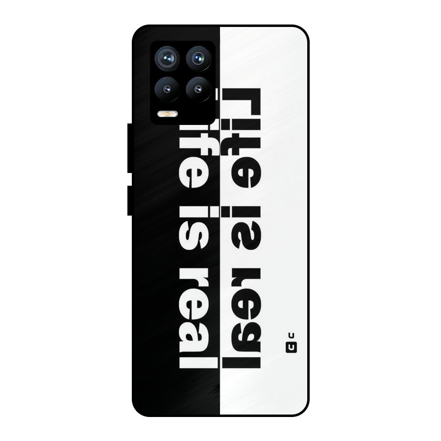 Life Reality Metal Back Case for Realme 8 Pro