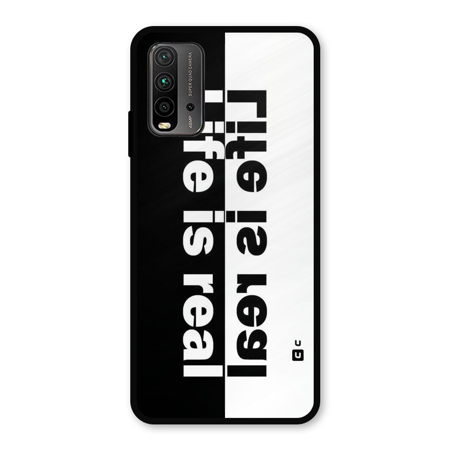 Life Reality Metal Back Case for Redmi 9 Power