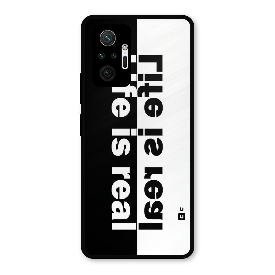 Life Reality Metal Back Case for Redmi Note 10 Pro