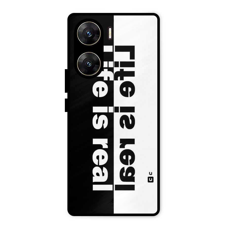 Life Reality Metal Back Case for Vivo V29e