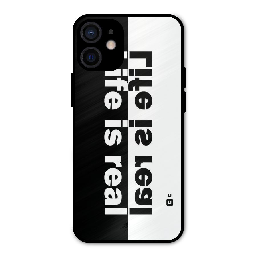 Life Reality Metal Back Case for iPhone 12 Mini
