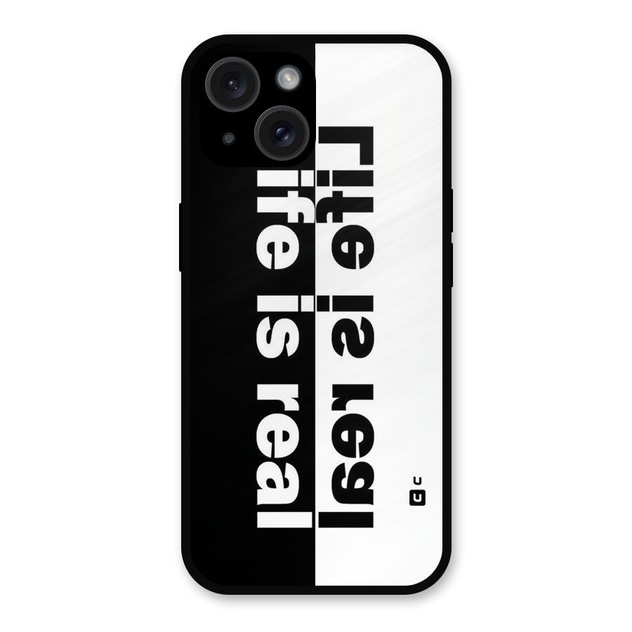 Life Reality Metal Back Case for iPhone 15