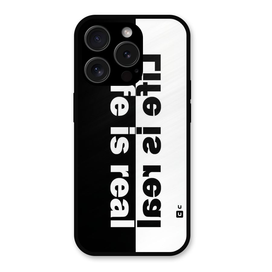 Life Reality Metal Back Case for iPhone 15 Pro