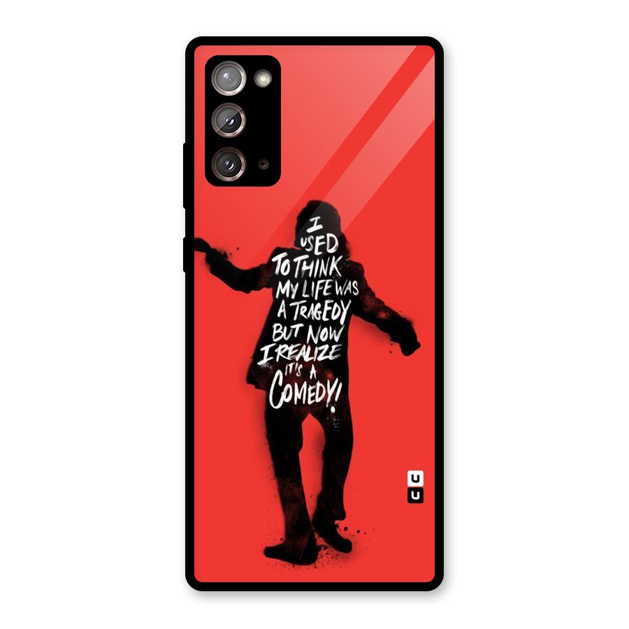 Life Tragedy Comedy Glass Back Case for Galaxy Note 20