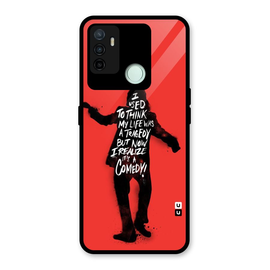 Life Tragedy Comedy Glass Back Case for Oppo A53