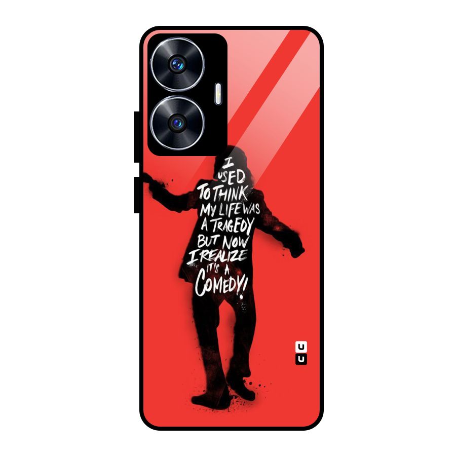 Life Tragedy Comedy Glass Back Case for Realme Narzo N55