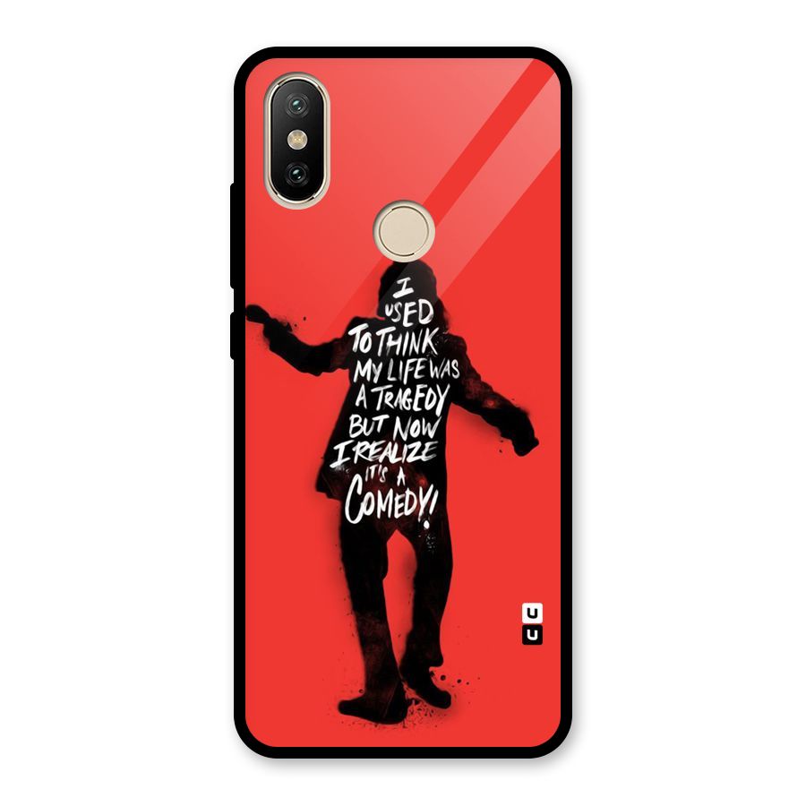 Life Tragedy Comedy Glass Back Case for Redmi A2