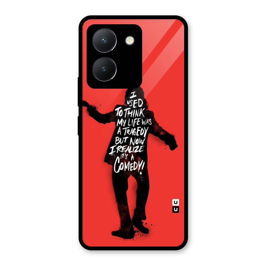 Life Tragedy Comedy Glass Back Case for Vivo Y36