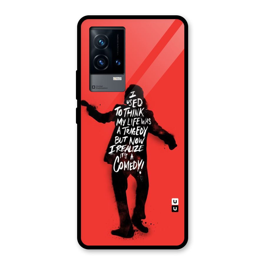 Life Tragedy Comedy Glass Back Case for iQOO 9 5G