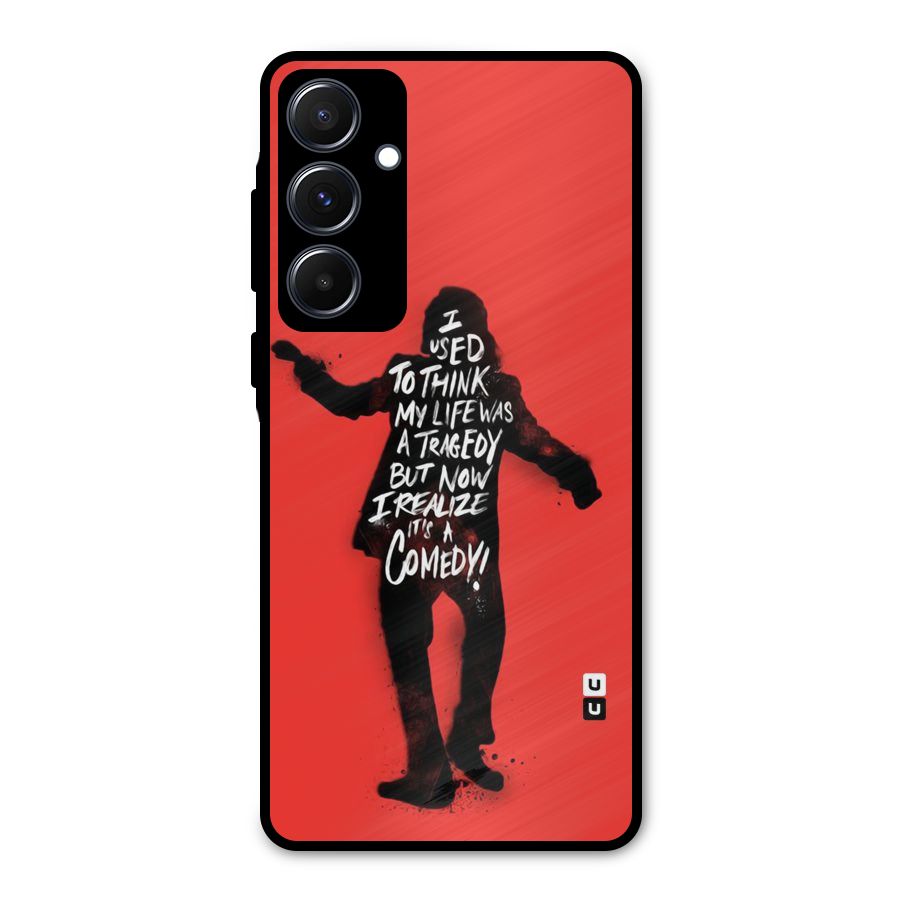 Life Tragedy Comedy Metal Back Case for Galaxy A55