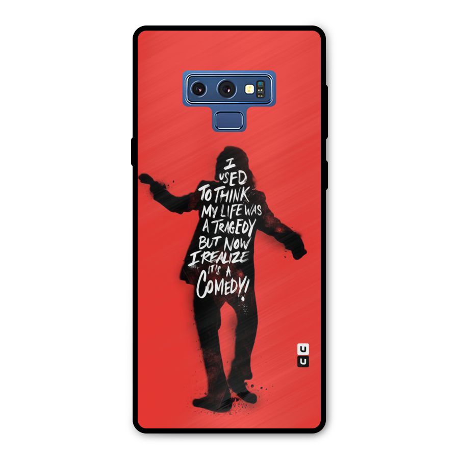 Life Tragedy Comedy Metal Back Case for Galaxy Note 9
