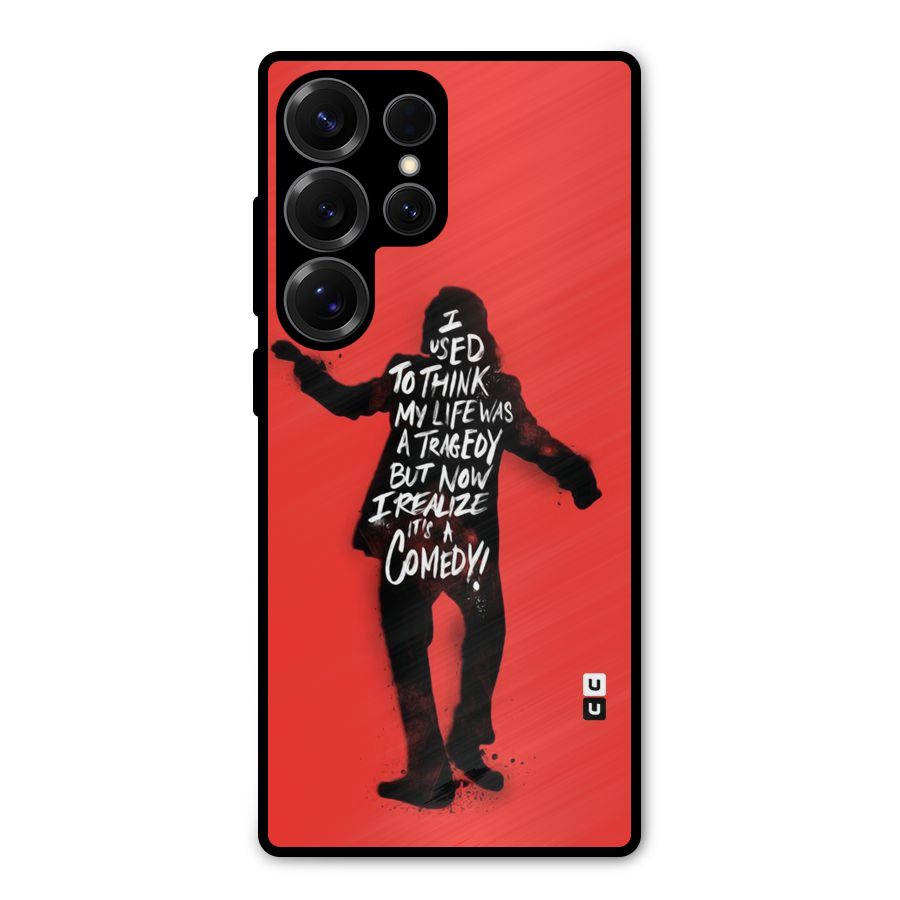 Life Tragedy Comedy Metal Back Case for Galaxy S25 Ultra