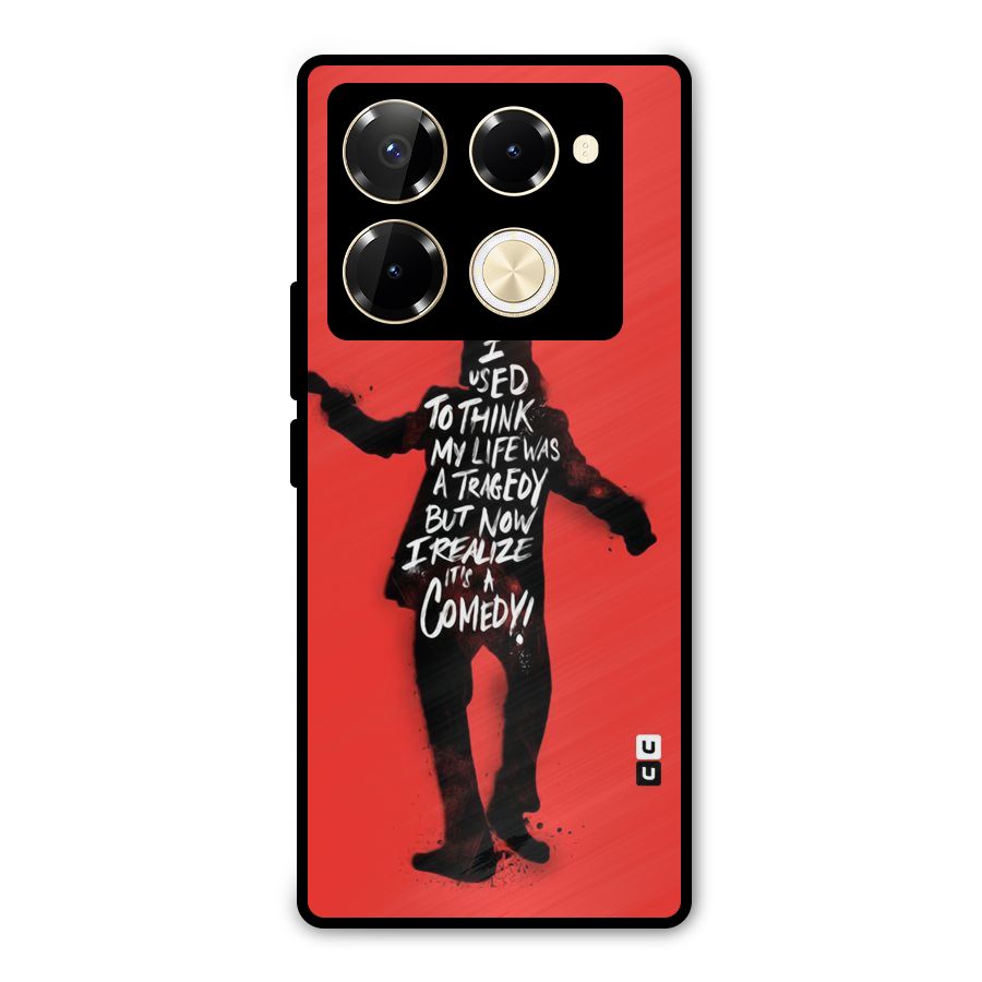 Life Tragedy Comedy Metal Back Case for Infinix Note 40 Pro