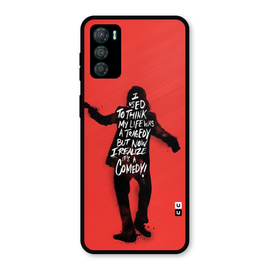 Life Tragedy Comedy Metal Back Case for Moto G42