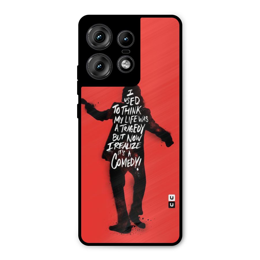 Life Tragedy Comedy Metal Back Case for Motorola Edge 50 Pro