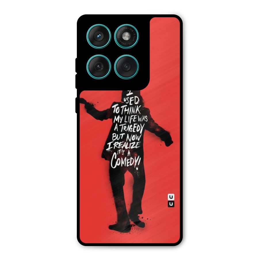 Life Tragedy Comedy Metal Back Case for Motorola Edge 60 Fusion