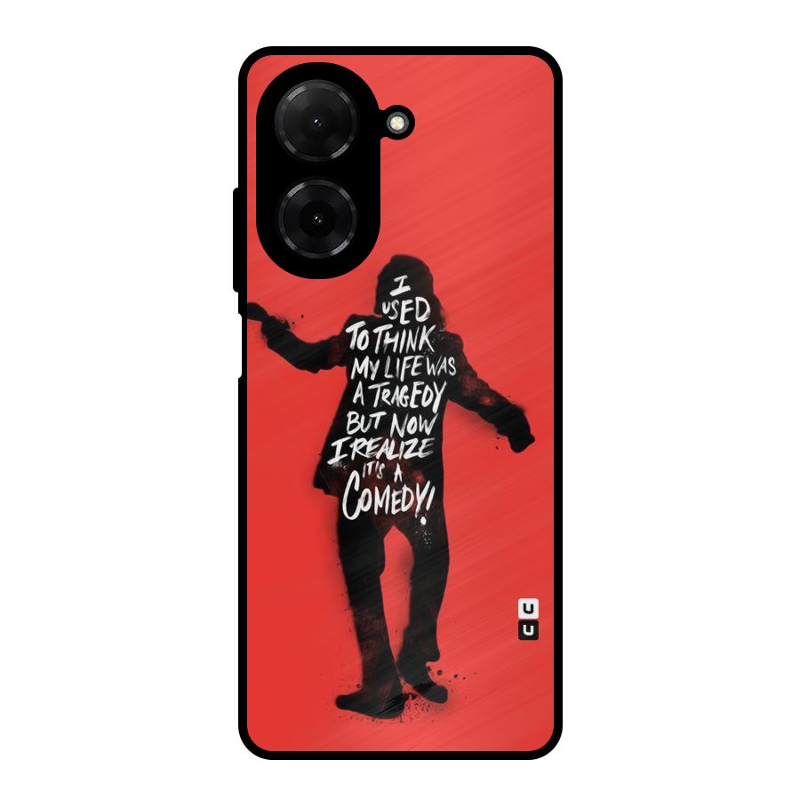 Life Tragedy Comedy Metal Back Case for Redmi A5 4G