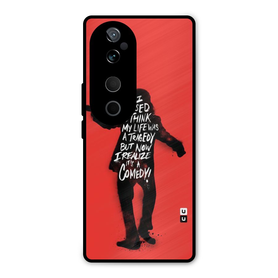 Life Tragedy Comedy Metal Back Case for Vivo T3 Ultra