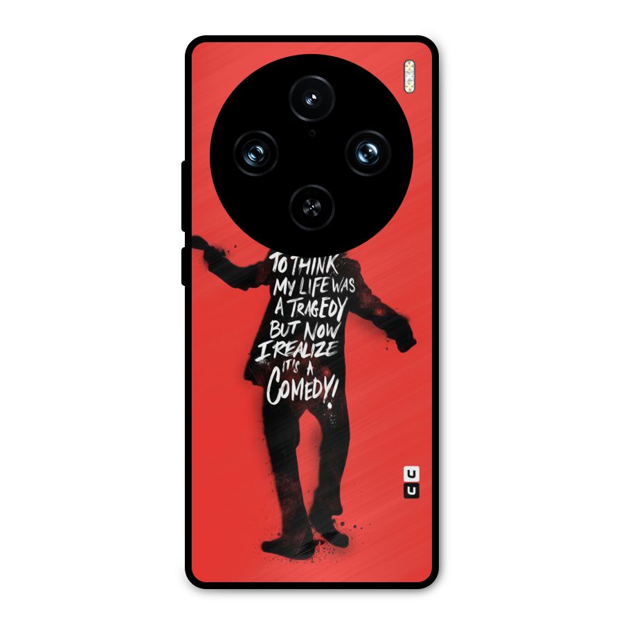 Life Tragedy Comedy Metal Back Case for Vivo X100 Pro