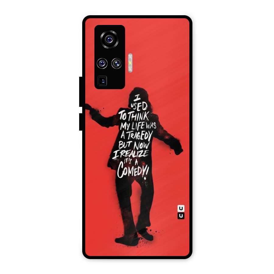 Life Tragedy Comedy Metal Back Case for Vivo X50 Pro